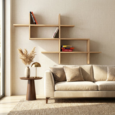 Halic 59.1" W x 32.3" H x 8.7" D Bookshelf