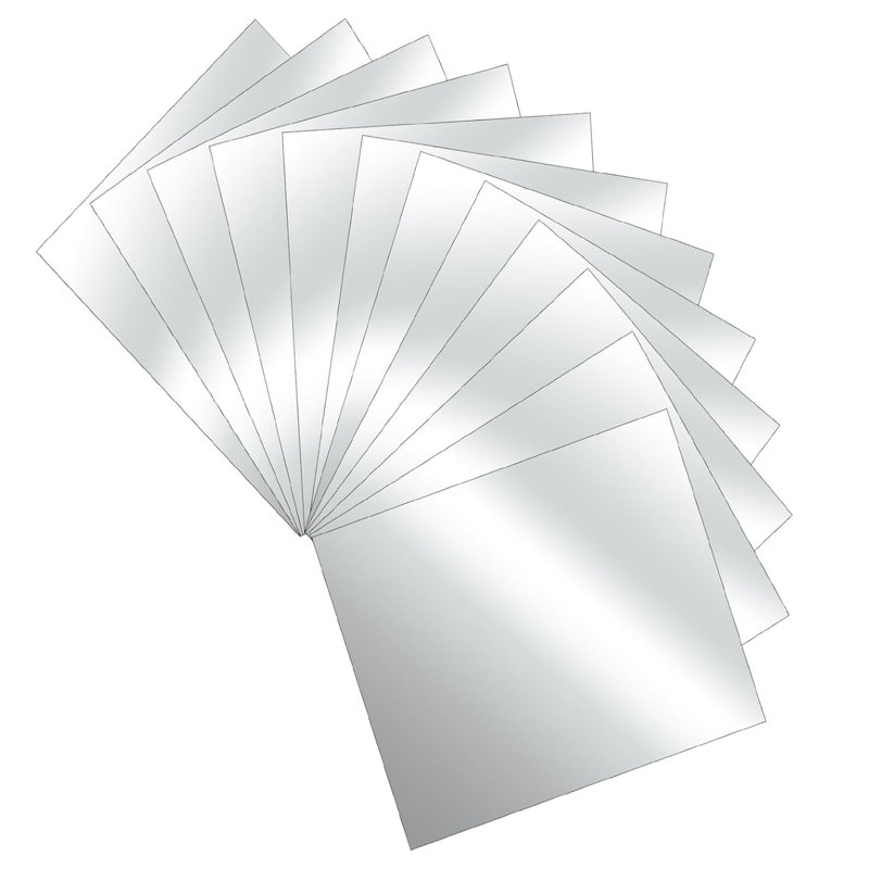 Feuilles de miroir flexibles, 16 pièces, carreaux de miroir carrés, autocollants muraux, décalcomanie 3D, mosaïque, 14,8 x 14,8 cm