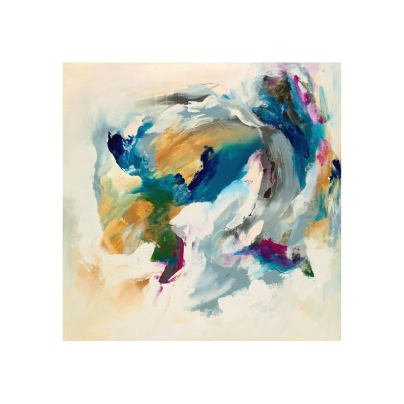 «Color Flows I» par Samuel Kane, reproduction d'art sur toile tendue, H 40 po x l 40 po