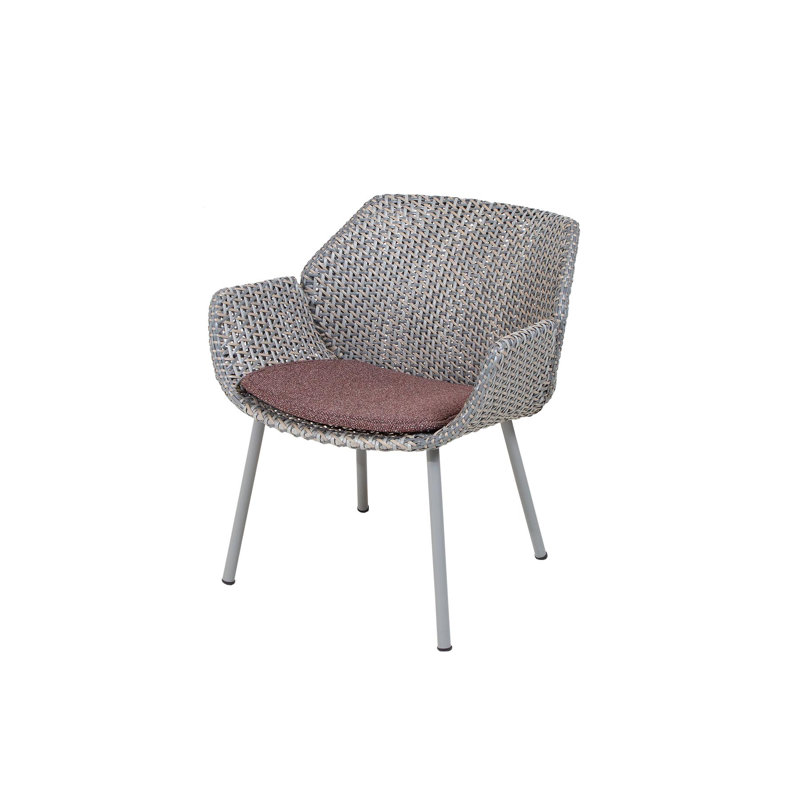 Vibe Patio Chair with Cushions, Gray