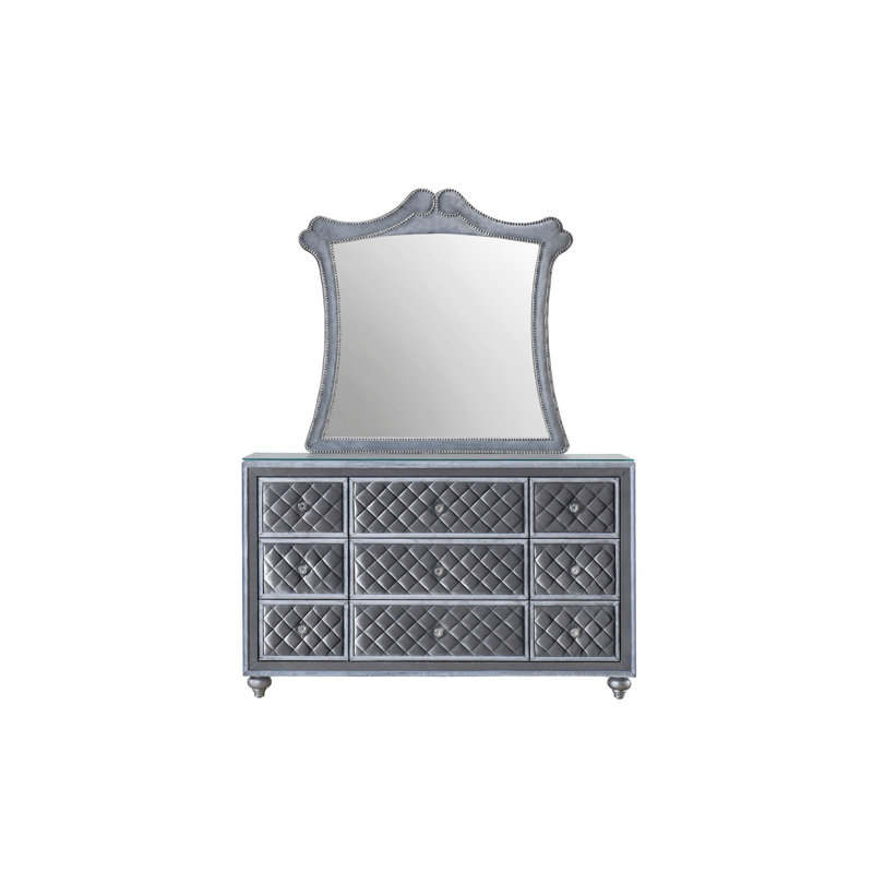 Cameo Gray Bedroom Mirror (Mirror Only)