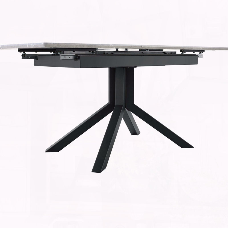 Table de salle à manger extensible moderne avec rallonge automatique