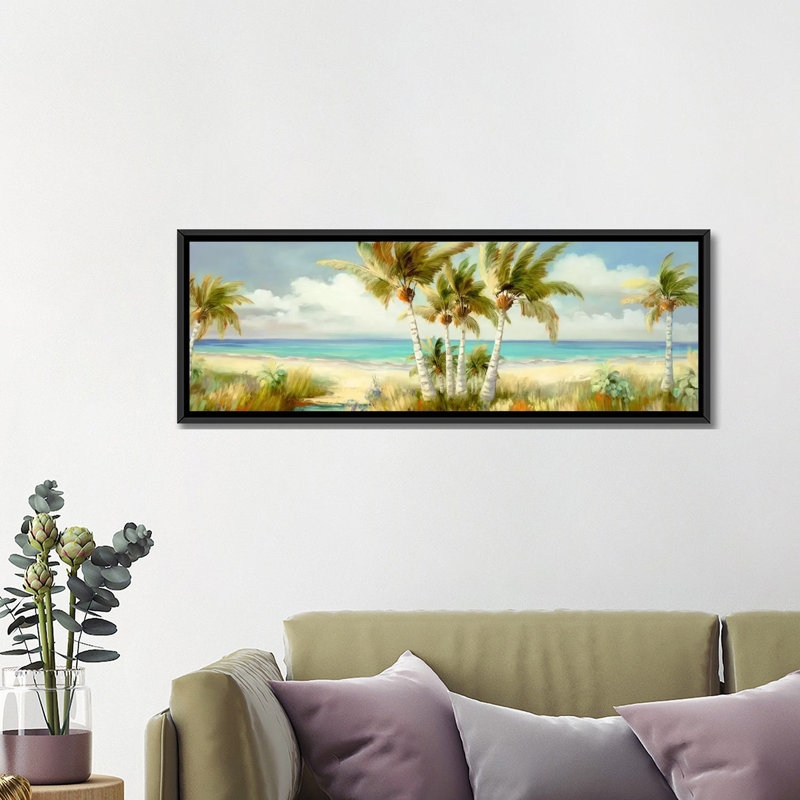 Impression sur toile, H 12 po x l 36 po x P 1,5 po, Toile avec cadre noir