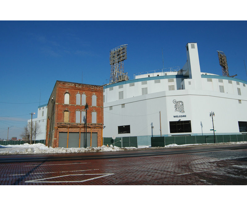 Old Tiger Stadium, 12" H x 18" W