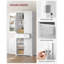 Garde-manger 71,7 po Neviyah avec 6 tablettes de porte et tablettes réglables-868795167