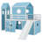 Loft Bed with Slide, Tent and Tower-1641578025-1630791881