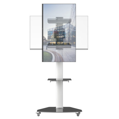 ProMounts Premium Portrait & Landscape Rolling TV Stand Mount for 32"-84" TVs Holds up to 88Lbs
