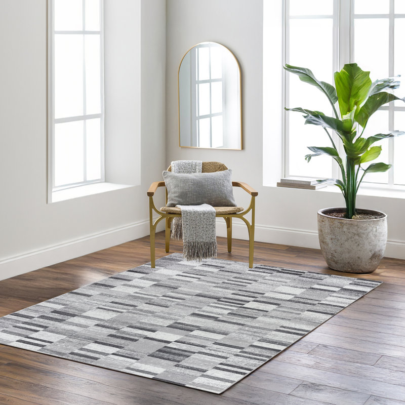 Beyanka Abstract Machine Tufted Area Rug, Rectangle 120 x 170 cm