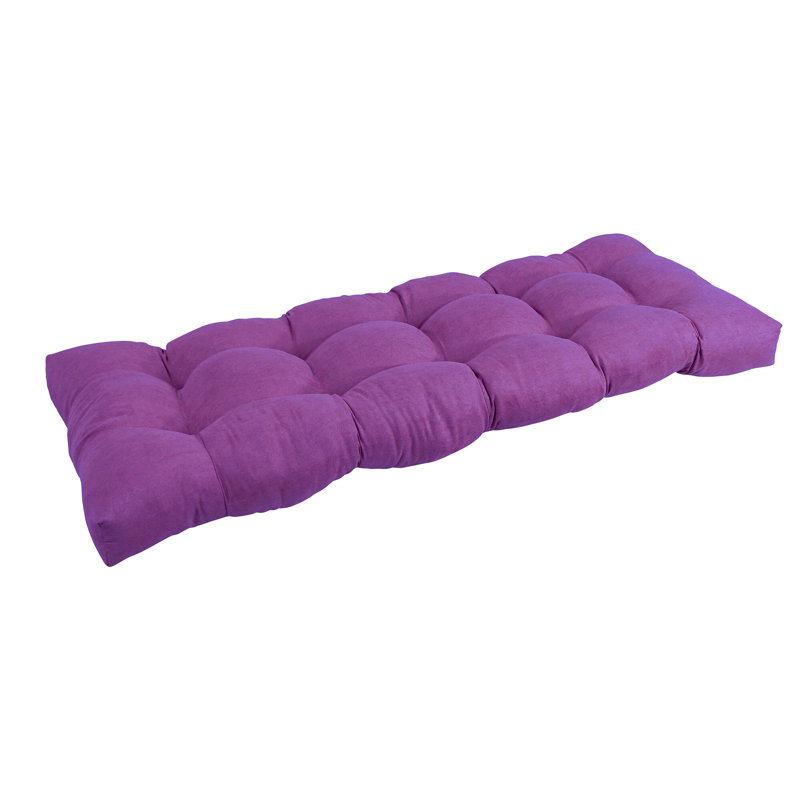 Coussin de siège en microsuède pour l'intérieur, L 46 po x P 19 po, Ultraviolet