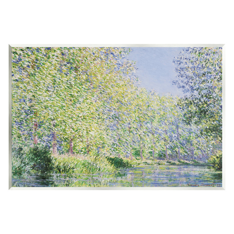 «Epte River» par Claude Monet, H 10 po x l 15 po x P 0,5 po, Unframed