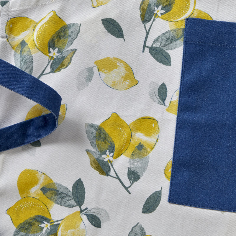 No Pattern Cotton Bib Apron