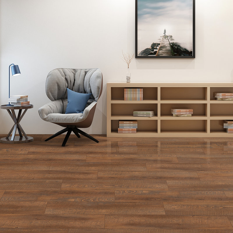 7.17 in. x 48 in. 6mm 22 Mil Thickened Wear Layer Waterproof Rigid Core SPC Luxury Vinyl Plank, Rosewood