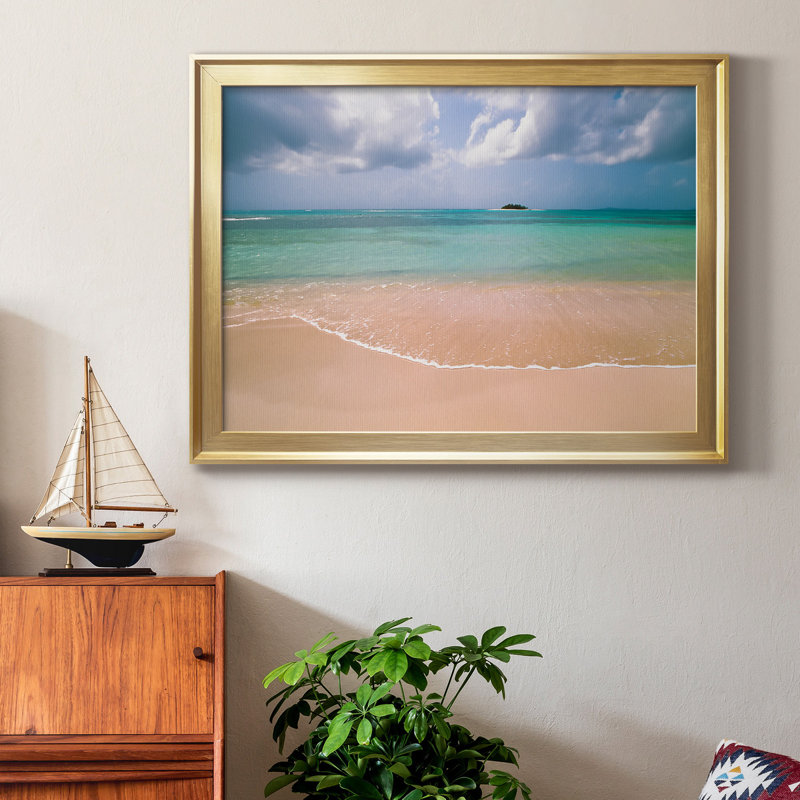 «Clear Beach», reproduction encadrée de qualité supérieure - prête à être accrochée, H 26,5 po x l 36,5 po x P 1,5 po