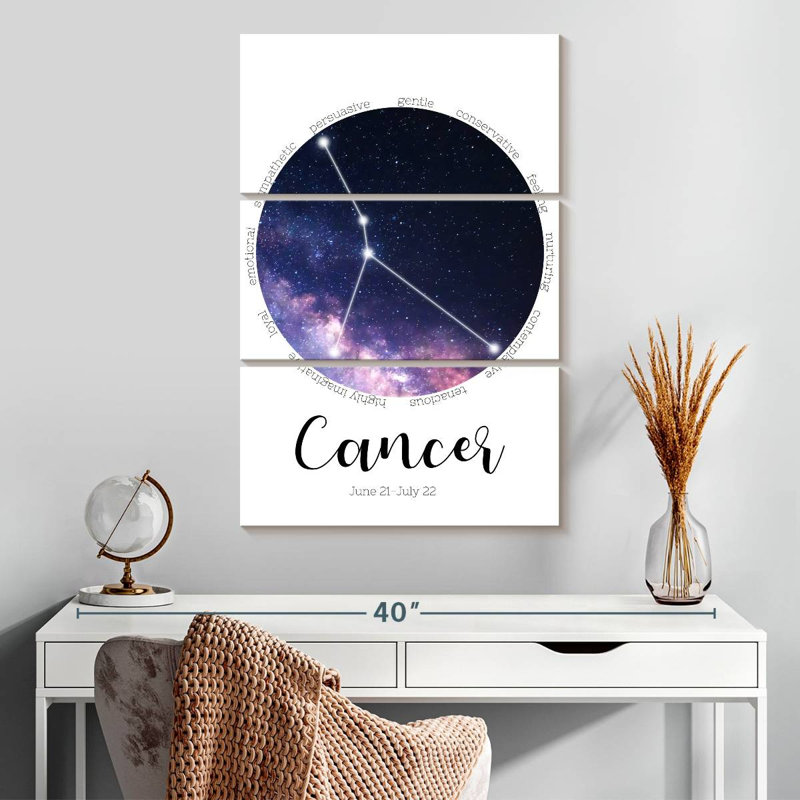 Adella Cancer Star Constellation, H 32 po x l 20 po