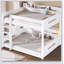 Queen Over Queen Bunk Bed With Storage Shelves And USB Ports-1282008523
