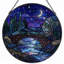 Panneau de vitrail 12 "H Night Sky