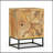 17.5'' W Recycled Wood and Iron Nightstand