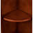 15.08" Brown Standard Solid Wood Display & China Cabinets
