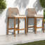Tabourets de bar confortables, osier en corde d'aluminium, maison de patio moderne