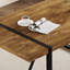 Table de salle à manger rustique en bois pour 4 à 6 personnes