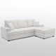 Alden 100'' Upholstered L shape Sofa with Convertible Chaise
