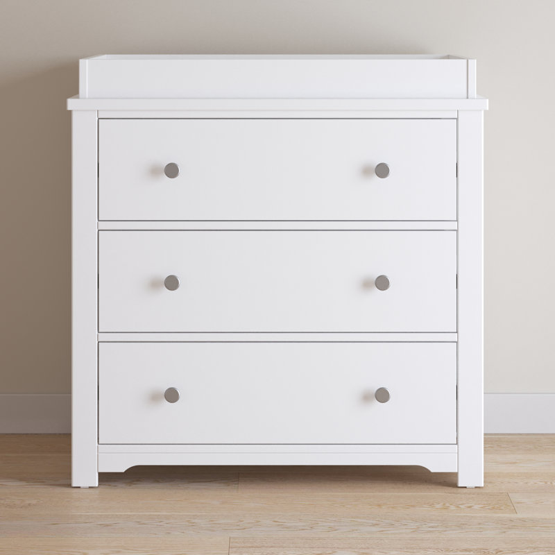 Commode à langer 3 tiroirs Harmony, Galet brossé