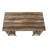 Contemporary Industrial-Style Computer Desk With Storage Shelves For Small Home Office, Brown Laminate And Black Metal-681303861