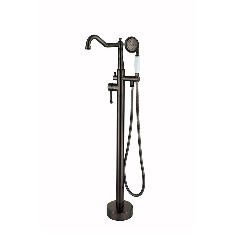 Freestanding Tub Filler with Diverter, Oil Rubbed Bronze