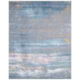 One-of-a-Kind 7'11" x 10' Area Rug in Silver/Blue/Yellow