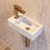 Liberty 14.57'' x 7'' Vitreous China Rectangular Wall Mount Bathroom Sink with Left Faucet Hole for Small Space