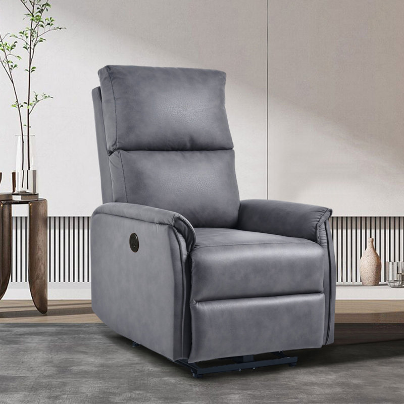 Fauteuil inclinable électrique Lunie, Gris foncé