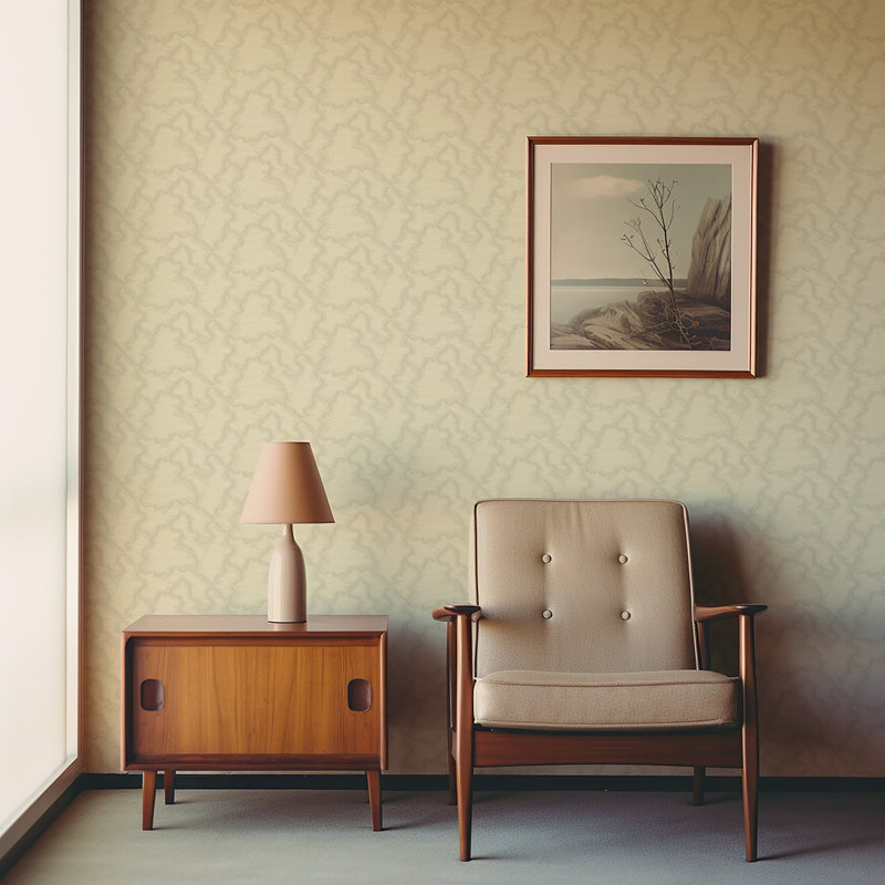 Electric Ripple - Papier peint en lin