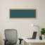 Tableau magnétique encadré en tissu, tableau d'affichage bleu sarcelle 14 x 38 po pour l'organisation murale-1593504419