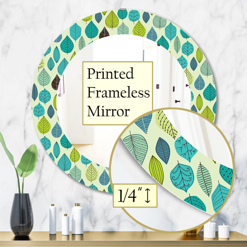 Miroir mural texturé, H 31,5 po x l po