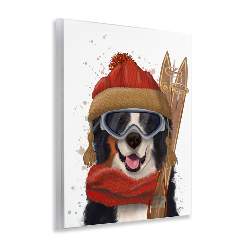 «Happy Skiing Dog» par Fab Funky