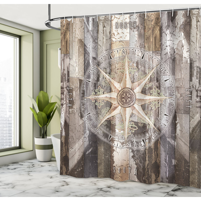 Dryden Shower Curtain with Hooks Included, 75" H x 69" W