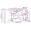 154cm Solid Wood Sideboard
