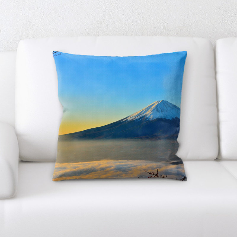 Coussin de jeté mt fuji