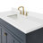 Hamlet 55'' Single Bathroom Vanity with White Quartz Top-94350676