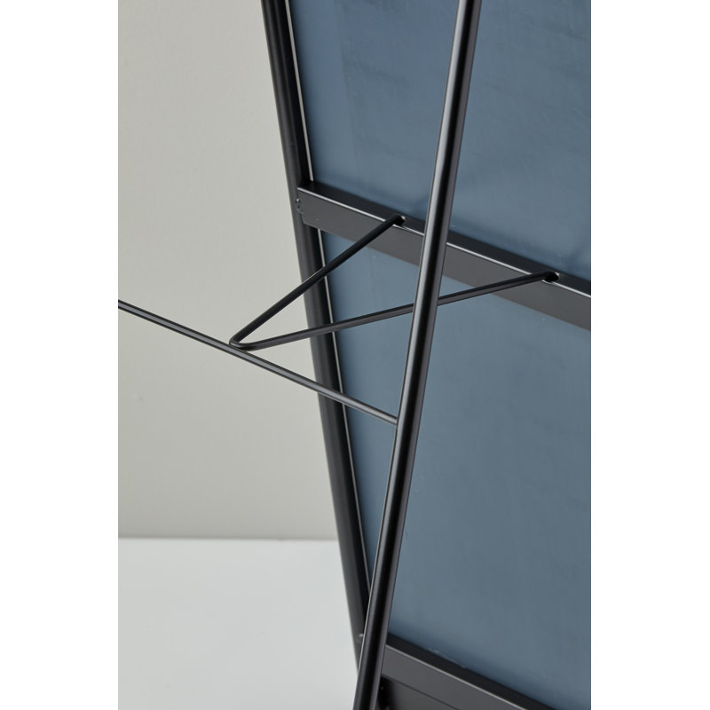Morrell Flat Floor Mirror, Natural/Black
