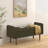 linen fabric Storage Ottoman Bench For Entryway-410116341