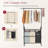 Laundry Sorter Cart With Hanging Clothes Rack, 3 Butler ...