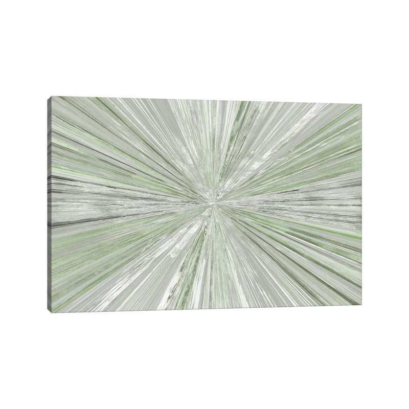 Lumière chatoyante I, H 32 po x l 48 po, Vert