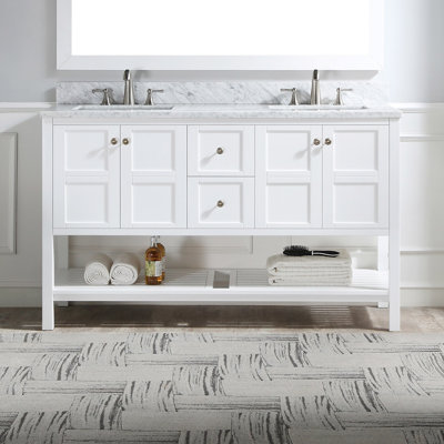 Ensemble de meuble-lavabo double 60 po
