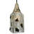 4.5" Square Metro Fusion Licorice Draped Glass Mini Pendant