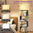 Codrina 59" Bookcases with LED Light and Remote Control, 3 Color Temperature Column Floor Lamp-1427637301