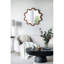 Miroir 30,62 po x 31,58 po en bois avec cadre percutant, salon, chambre à coucher, vestibule 31,2 po d'apparence remarquable