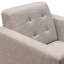 Fauteuil en polyester capitonné de 35 po de large Opus