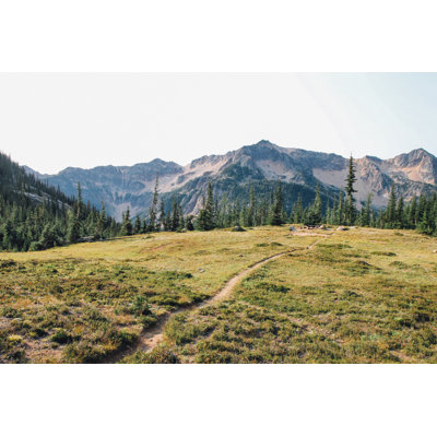 Heyburn Hiking Trail In Meadow - Wrapped Canvas Print