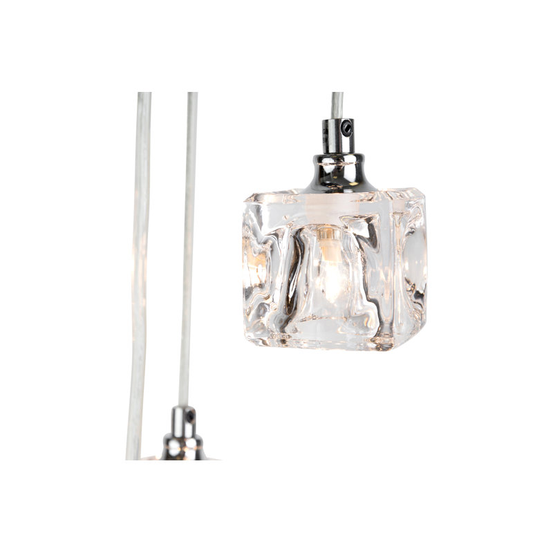 Claxten 5 - Light Chrome Cluster Pendant